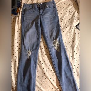 Ripped boyfriend jeans